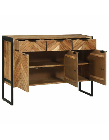 Credenza 100 x 30 x 75 cm Legno massello di acacia