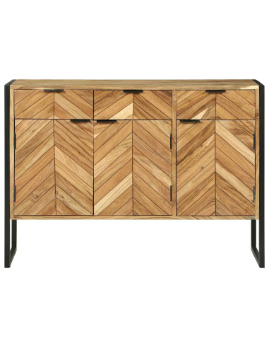 Credenza 100 x 30 x 75 cm Legno massello di acacia
