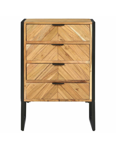 Credenza 50 x 35 x 75 cm Legno massello di acacia