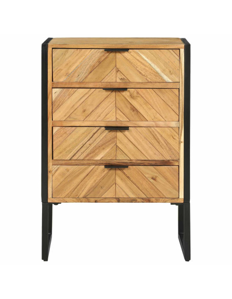 Credenza 50 x 35 x 75 cm Legno massello di acacia
