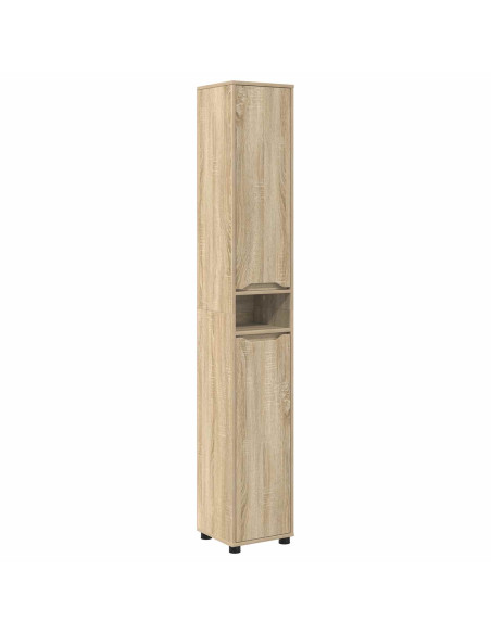 Mobile da Bagno con porta Rovere Sonoma 30,5 x 30 x 195 cm