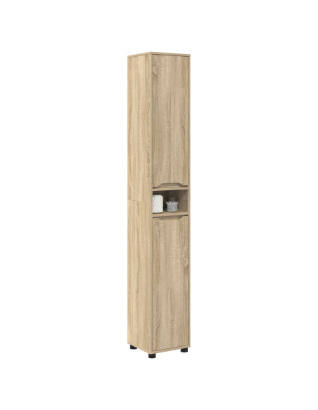 Mobile da Bagno con porta Rovere Sonoma 30,5 x 30 x 195 cm