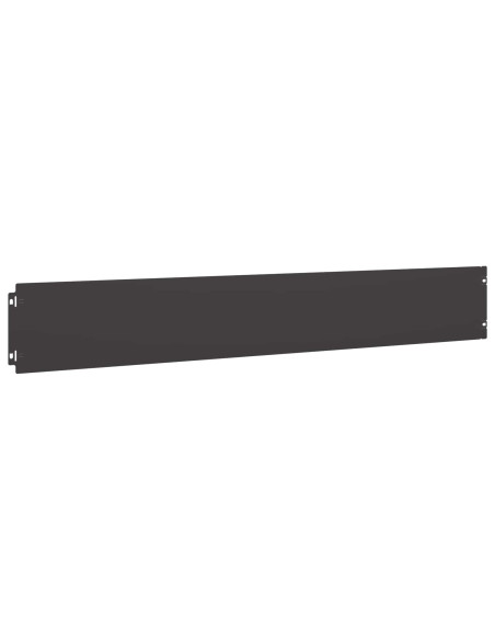 Bordura per Prato 30 pcs 15 x 103 cm Acciaio Nero