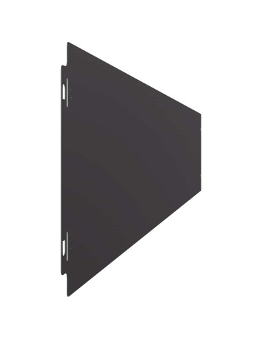 Bordura per Prato 30 pcs 15 x 103 cm Acciaio Nero
