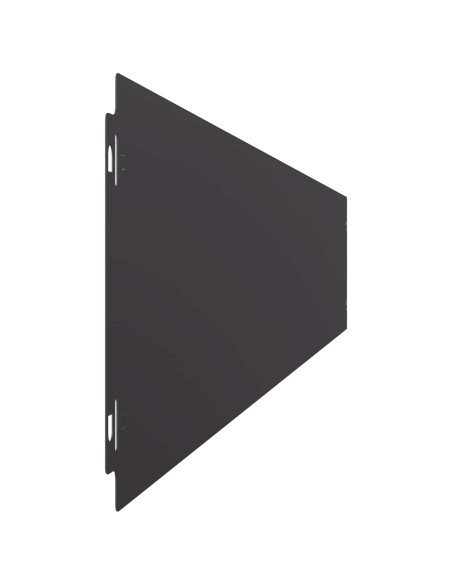 Bordura per Prato 30 pcs 15 x 103 cm Acciaio Nero