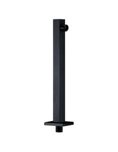 Braccio di Supporto Doccia Quadrato Acciaio 201 Nero 30 cm 2