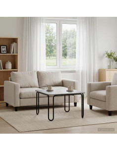 Tavolino da salotto Sonoma grigio 100 x 100 x 45 cm