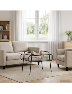 Tavolino da salotto Rovere Fumo 70 x 50 x 51 cm