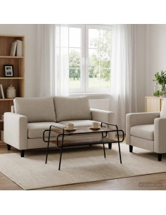 Tavolino da salotto Rovere Fumo 100 x 50 x 51 cm
