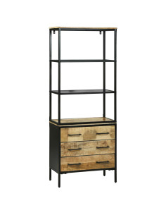 Credenza Marrone 70 x 35 x 180 cm Legno di mango massello