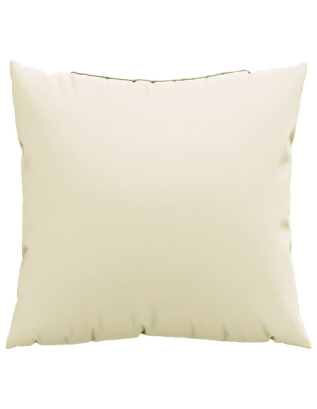 Cuscini Decorativi 4 pz Crema 50x50 cm in Tessuto
