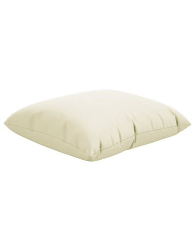 Cuscini Decorativi 4 pz Crema 50x50 cm in Tessuto