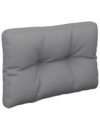 Cuscino per Pallet Grigio 60x40x12 cm in Tessuto