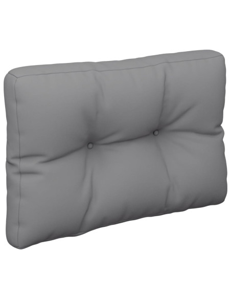 Cuscino per Pallet Grigio 60x40x12 cm in Tessuto