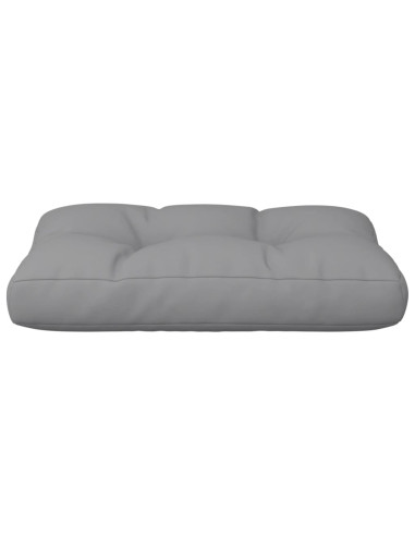 Cuscino per Pallet Grigio 60x40x12 cm in Tessuto
