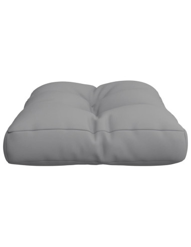 Cuscino per Pallet Grigio 60x40x12 cm in Tessuto