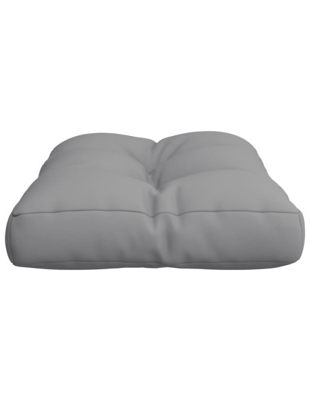 Cuscino per Pallet Grigio 60x40x12 cm in Tessuto