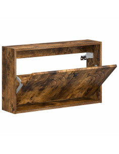 Mobiletto per Scarpe da Muro ALKMAAR 71 x 17 x 43 cm 2
