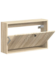 Mobiletto per Scarpe da Muro ALKMAAR 71 x 17 x 43 cm 2