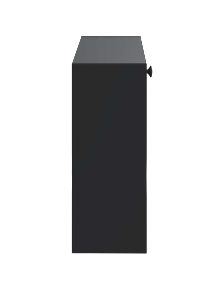 Mobiletto per Scarpe da Muro ALKMAAR 71 x 17 x 43 cm Nero