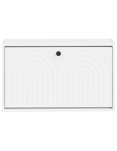 Mobiletto per Scarpe da Muro ALKMAAR 71 x 17 x 43 cm Bianco