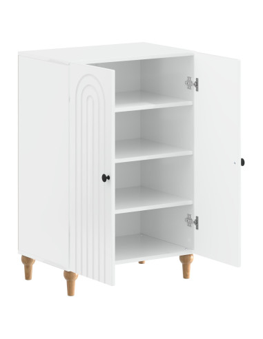 Mobile per scarpe ALKMAAR 59,5 x 39,5 x 90 cm Bianco Lucido