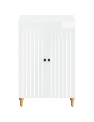 Mobile per scarpe ALKMAAR 59,5 x 39,5 x 90 cm Bianco Lucido