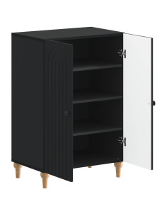Mobile per scarpe ALKMAAR 59,5 x 39,5 x 90 cm Nero 2
