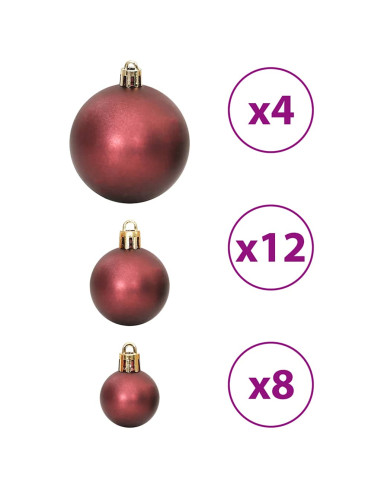 Palline di Natale 100 pz Champagne e Marrone 3 / 4 / 6 cm