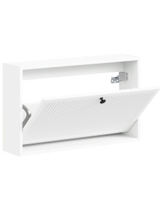 Mobiletto per Scarpe da Muro EDE 71 x 17 x 43 cm Bianco 2