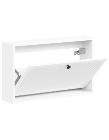 Mobiletto per Scarpe da Muro EDE 71 x 17 x 43 cm Bianco
