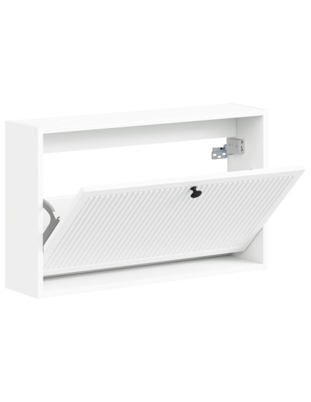 Mobiletto per Scarpe da Muro EDE 71 x 17 x 43 cm Bianco