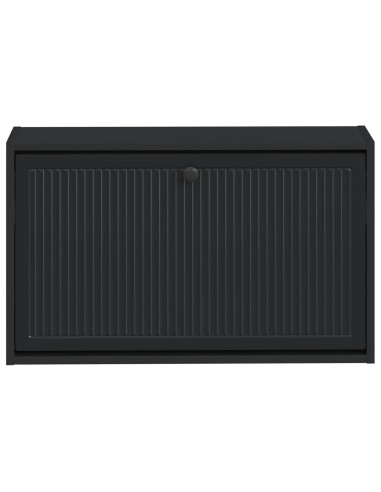Mobiletto per Scarpe da Muro EDE 71 x 17 x 43 cm Nero