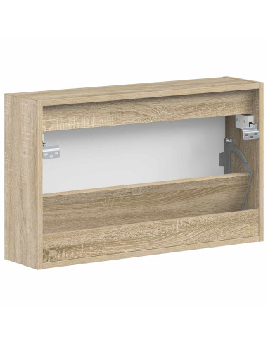 Mobiletto per Scarpe da Muro EDE 71 x 17 x 43 cm Rovere Sonoma