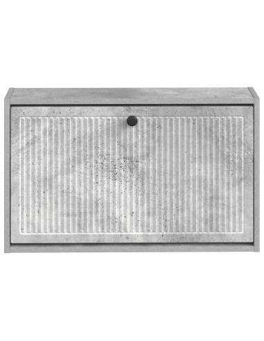 Mobiletto per Scarpe da Muro EDE 71 x 17 x 43 cm Grigio Cemento