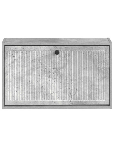 Mobiletto per Scarpe da Muro EDE 71 x 17 x 43 cm Grigio Cemento
