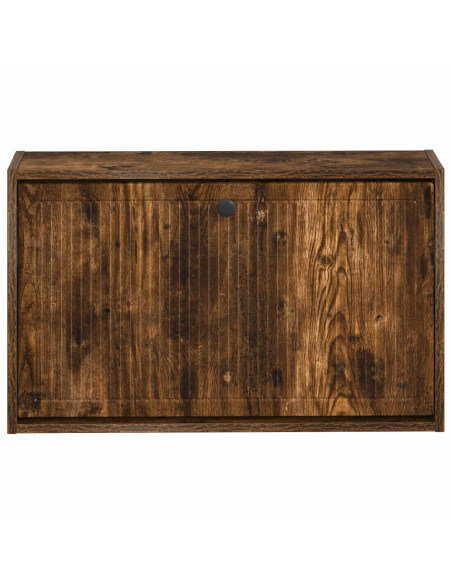 Mobiletto per Scarpe da Muro EDE 71 x 17 x 43 cm Rovere Fumo