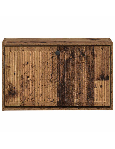 Mobiletto per Scarpe da Muro EDE 71 x 17 x 43 cm Legno antico
