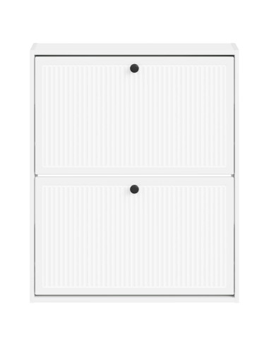 Mobiletto per Scarpe da Muro EDE 71 x 17 x 86 cm Bianco