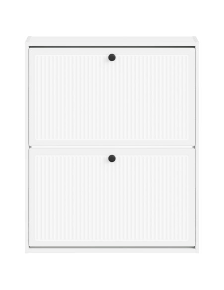 Mobiletto per Scarpe da Muro EDE 71 x 17 x 86 cm Bianco