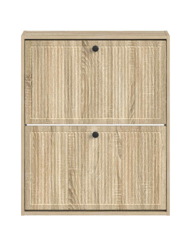 Mobiletto per Scarpe da Muro EDE 71 x 17 x 86 cm Rovere Sonoma