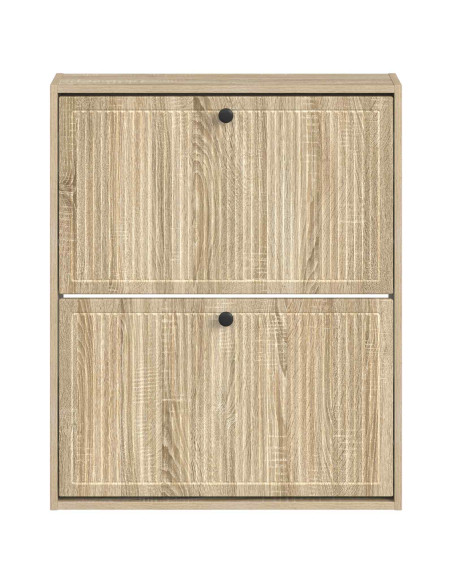 Mobiletto per Scarpe da Muro EDE 71 x 17 x 86 cm Rovere Sonoma