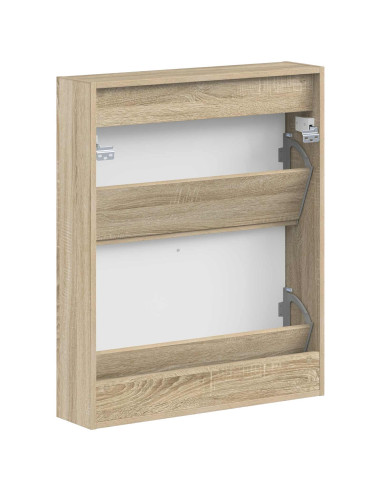 Mobiletto per Scarpe da Muro EDE 71 x 17 x 86 cm Rovere Sonoma