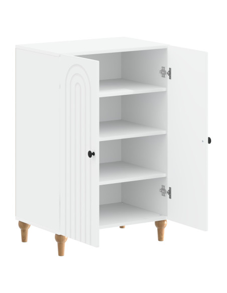 Mobile per scarpe ALKMAAR 59,5 x 39,5 x 90 cm Bianco