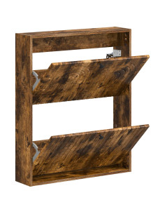 Mobiletto per Scarpe da Muro ALKMAAR 71 x 17 x 86 cm 2