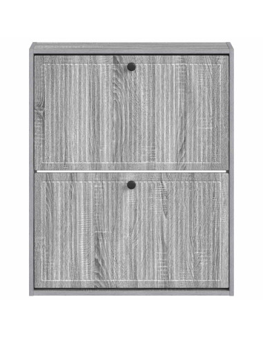 Mobiletto per Scarpe da Muro EDE 71 x 17 x 86 cm Sonoma grigio