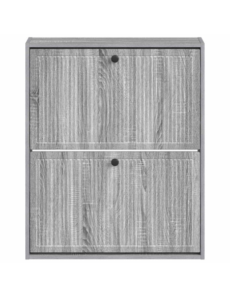 Mobiletto per Scarpe da Muro EDE 71 x 17 x 86 cm Sonoma grigio