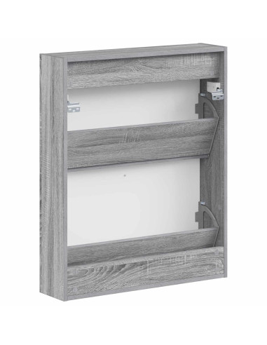 Mobiletto per Scarpe da Muro EDE 71 x 17 x 86 cm Sonoma grigio