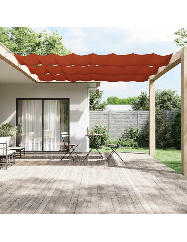 Paravento Verticale Terracotta 180x600 cm in Tessuto Oxford