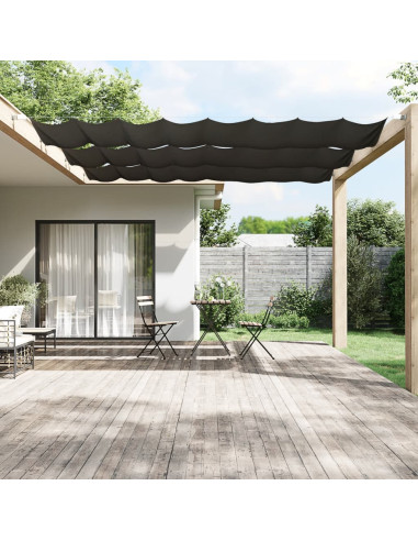 Paravento Verticale Antracite 60x420 cm in Tessuto Oxford